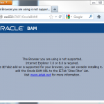 Oracle BAM requires IE 7 or 8