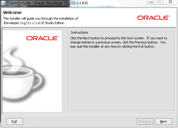 Oracle JDeveloper 11g 11.1.1.6 Installer